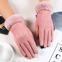 Greta | Elegante und kuschelige Damen Wildlederhandschuhe
