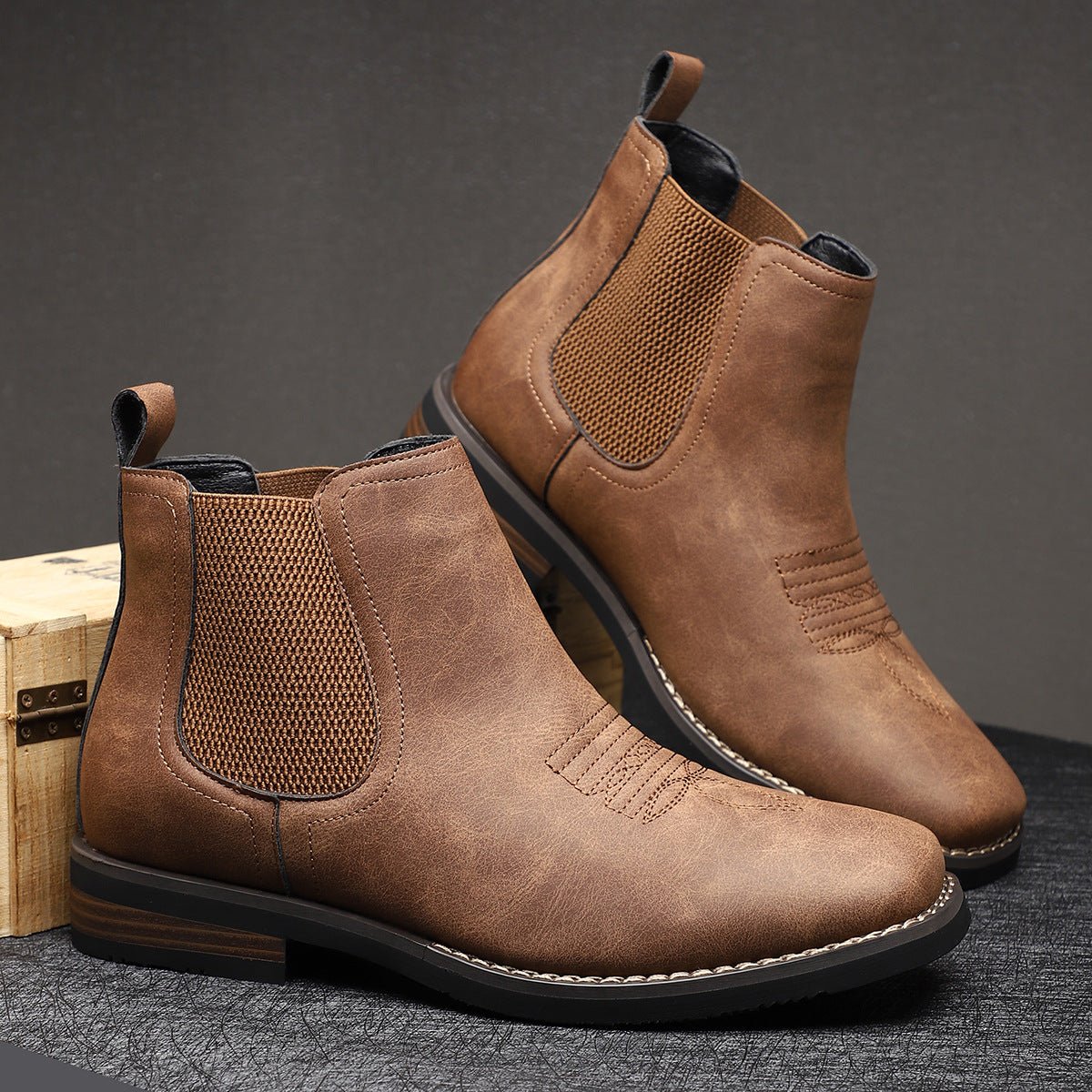 Martin | Stilvolle und stützende orthopädische Chelsea HerrenStiefel