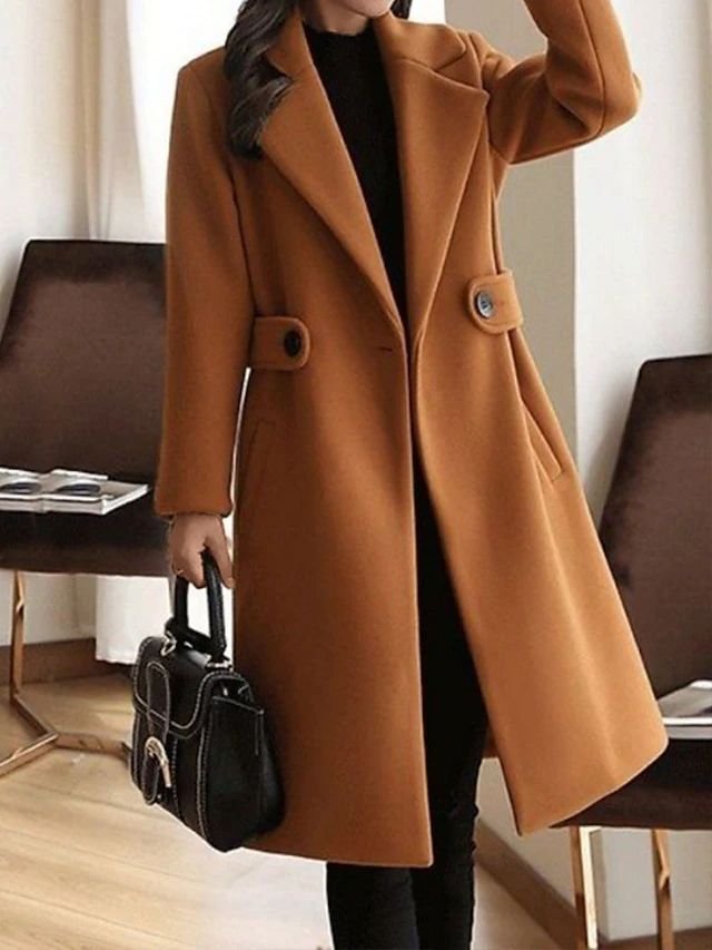 Heidi | Wool Coat – Stylish Slim Fit Ideal for Women