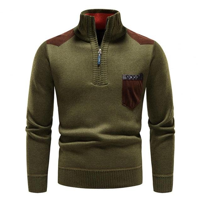Waldo | Wool Zip Sweater – Modern Warmer für Männer