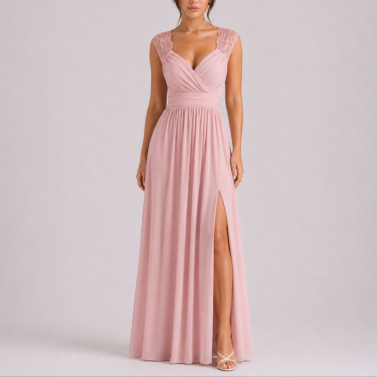 Clara | Elegantes und bequemes Herbsthochzeits Maxikleid