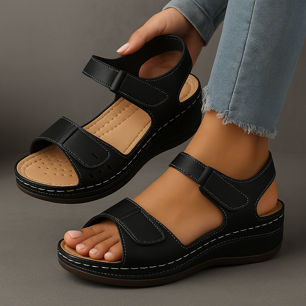 Amelia | Elegante und stilvolle Keilabsatz Sandalen