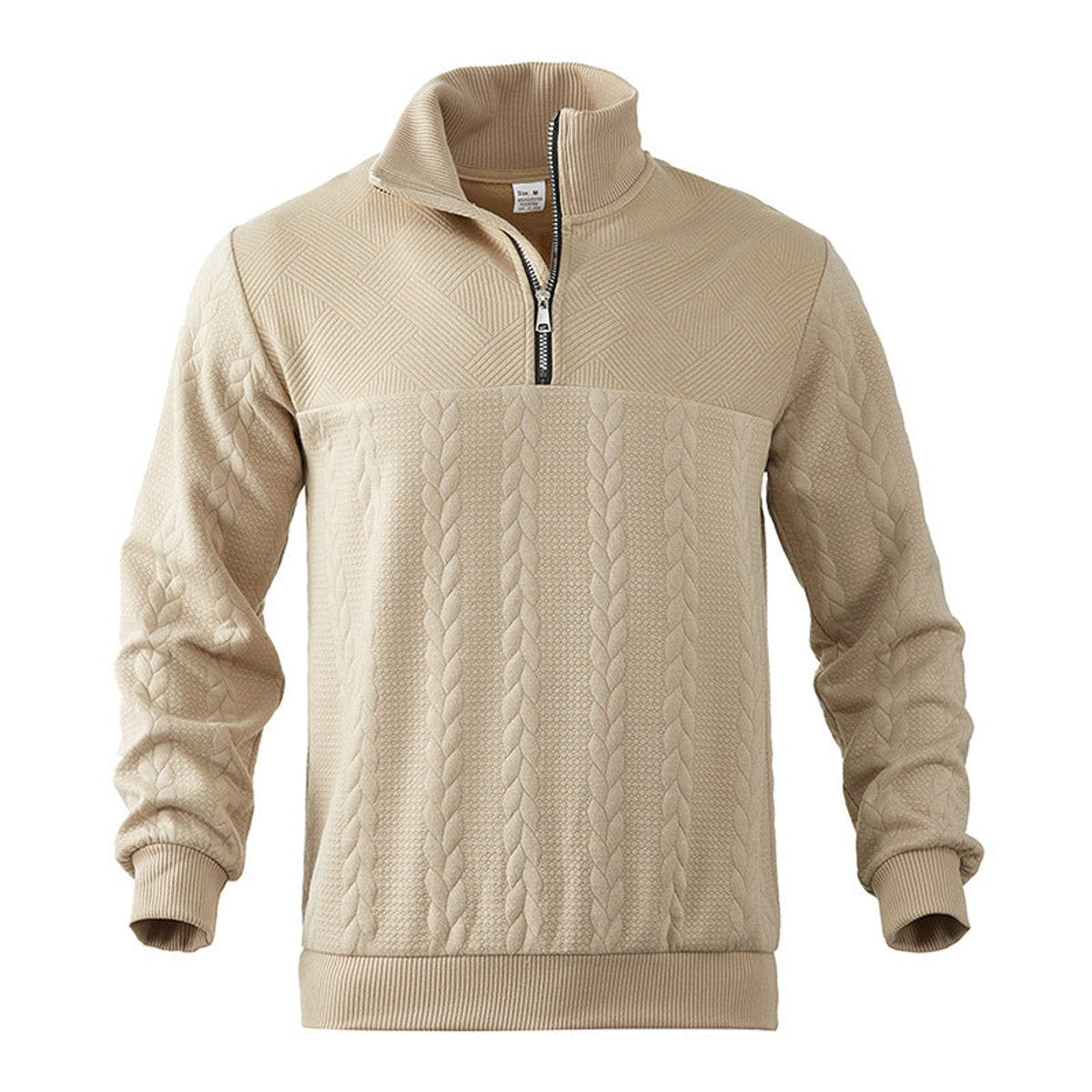 Lukas | Klassisches Und Bequemer Herren Strickpullover mit Quarter-Zip