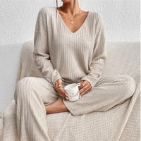 Elisabeth | Bequemes und raffiniertes Strick Zweiteiler Set
