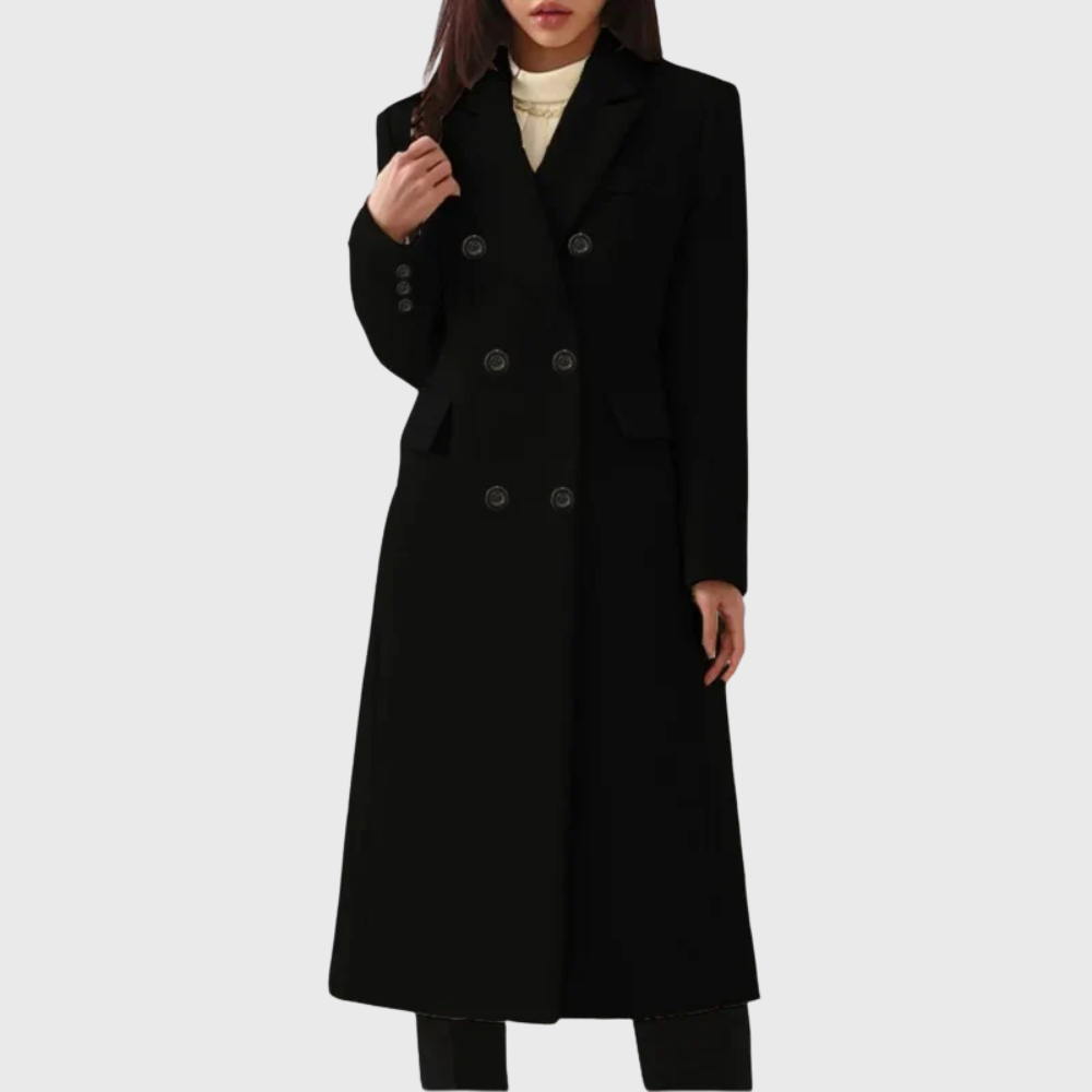 Andrea | Classic Wool Coat for Women – Timeless Elegance