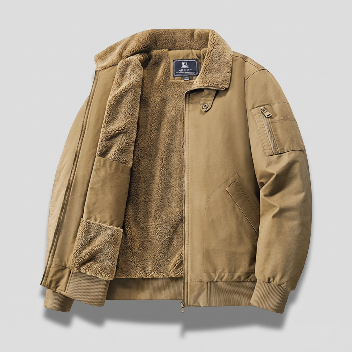 Graham | Fleece Bomber Jacket – Bequeme, Moderne Passform