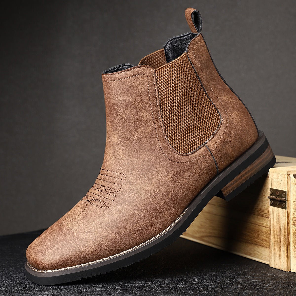 Martin | Stilvolle und stützende orthopädische Chelsea HerrenStiefel