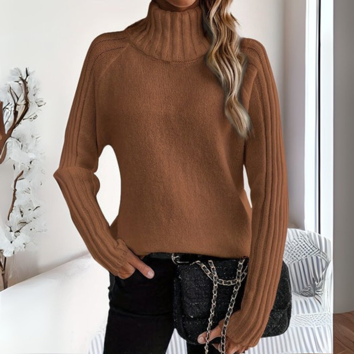 Lena | Turtleneck Sweater – Cozy and Chic for Women