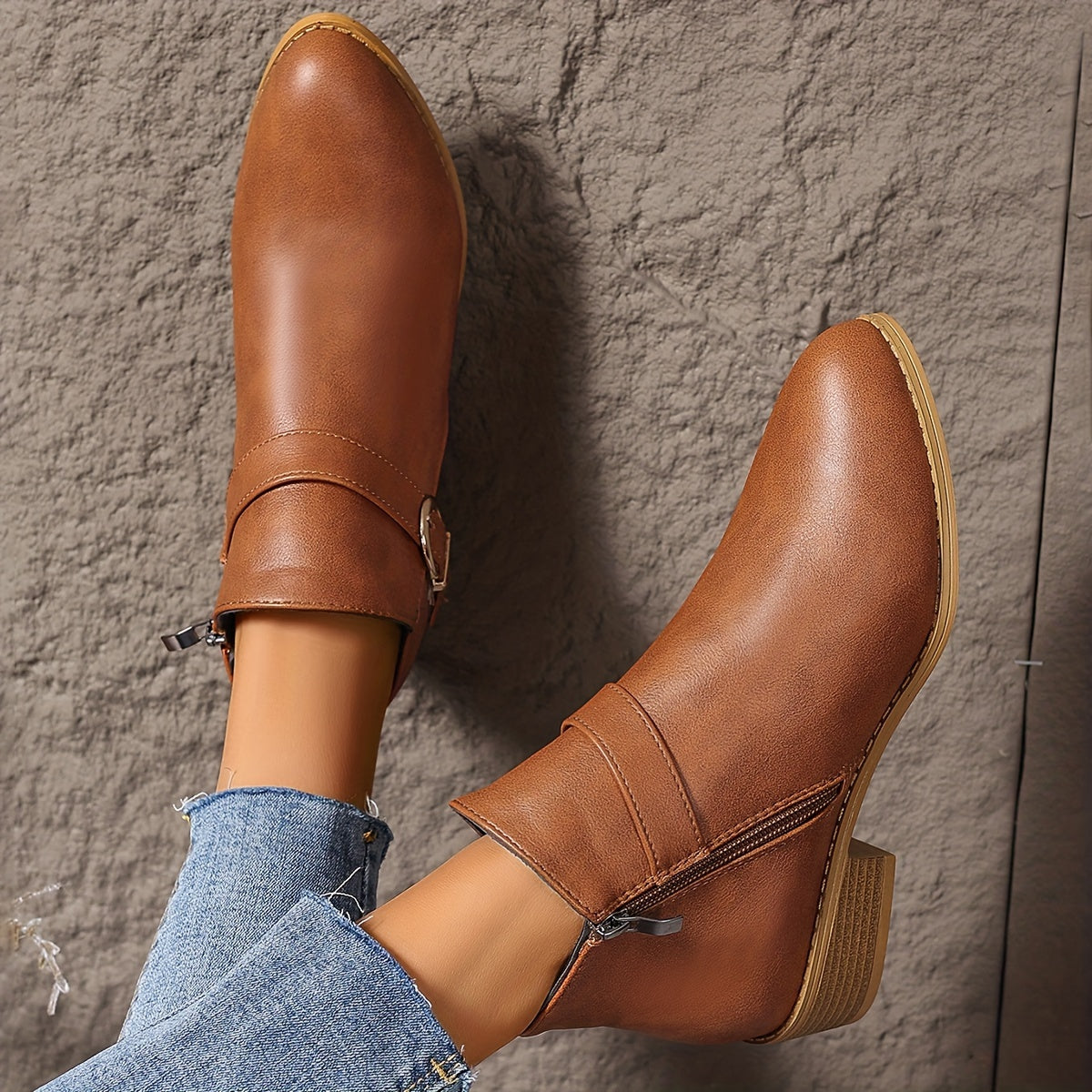 Johanna | Stilvolle Chelsea Stiefeletten mit Schnallendetail