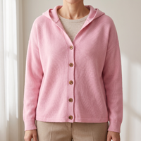 Angelika | Weiche und vielseitige Strick Strickjacke mit Kapuze