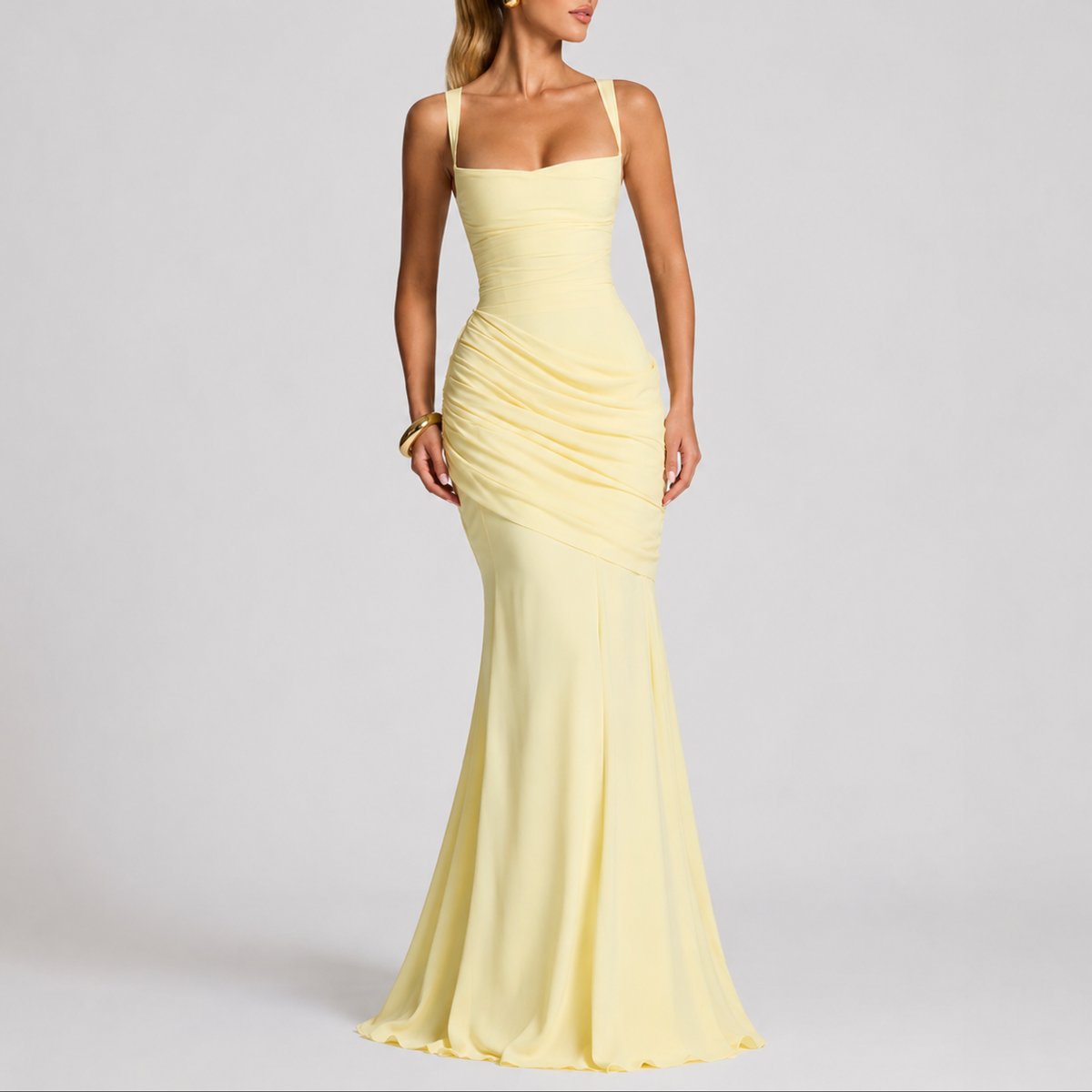 Elise | Leichtes und bequemes Herbsthochzeits Maxikleid