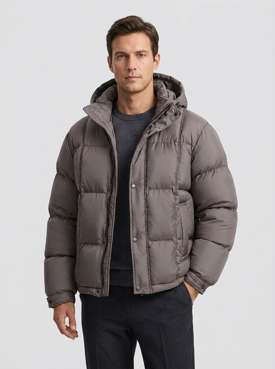 Haven | Hooded Down Puffer Jacket for Men – Casual Loose Fit