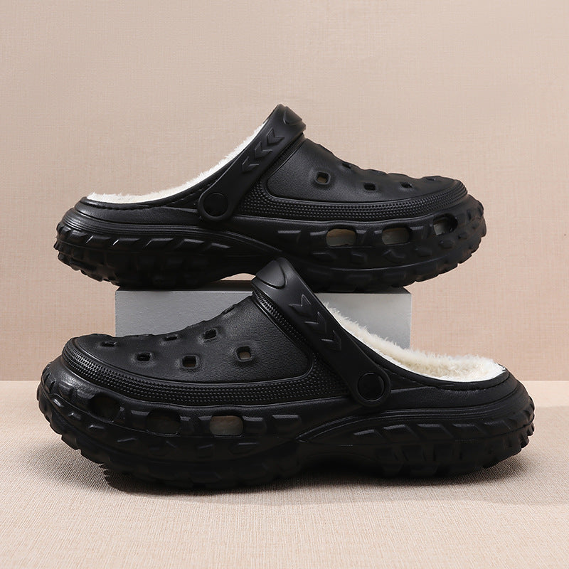 Dominik | Warme Und Gefütterte Herren Fleece Clogs
