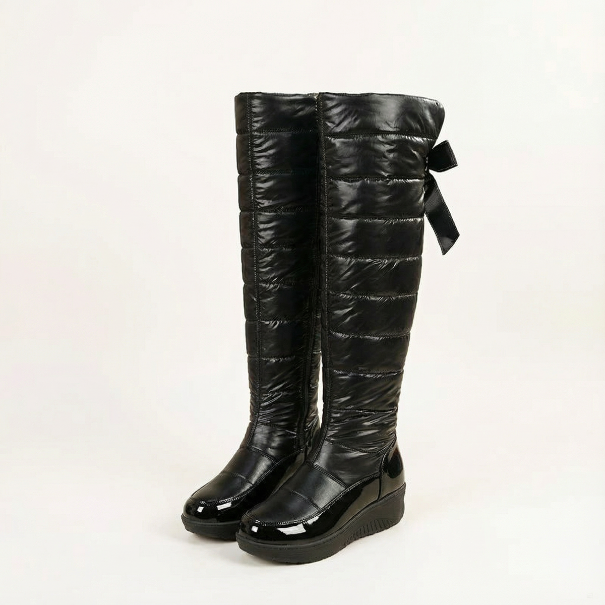 Velura | Fleecegefütterte Überknie Stiefel für Damen