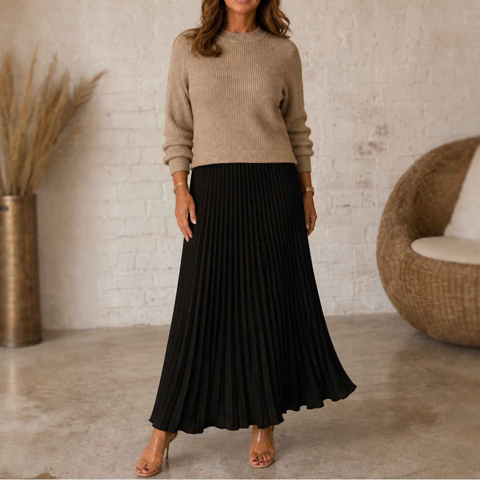 Wearbella | Kleider mit Strick-Oberteil und Plisseerock