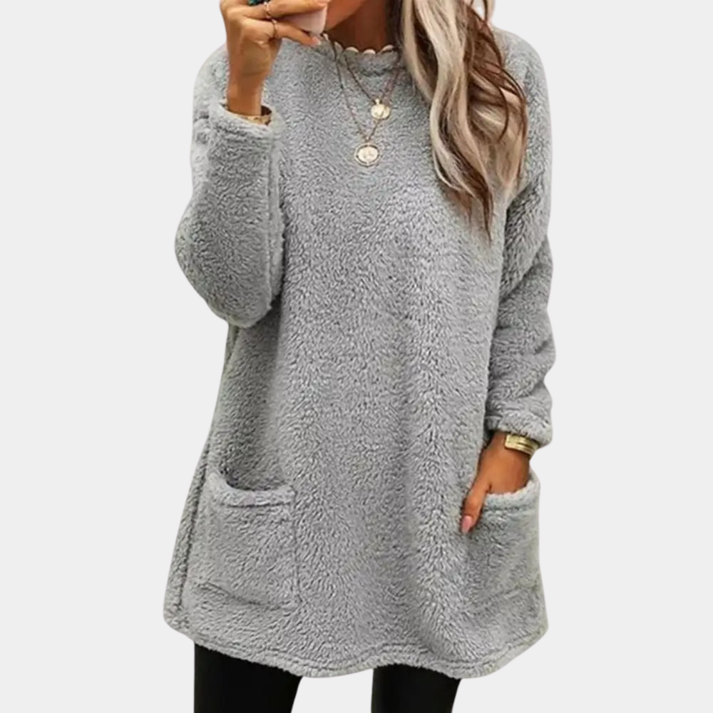Laura | Kuscheliges und modisches Tnika Sweatshirt