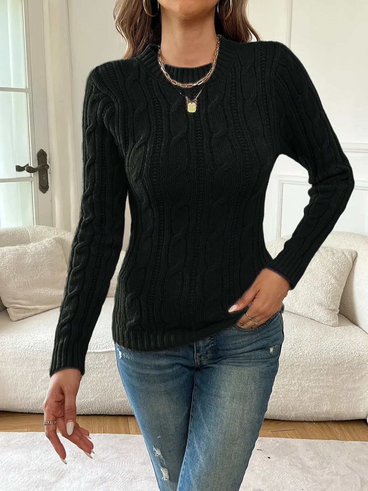 Juliana | Twist-Knit Sweater – Zeitloser Stil für Frauen