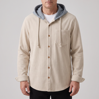 Kevin | Lässiger und Robuster Herren Cord Kapuzenpullover