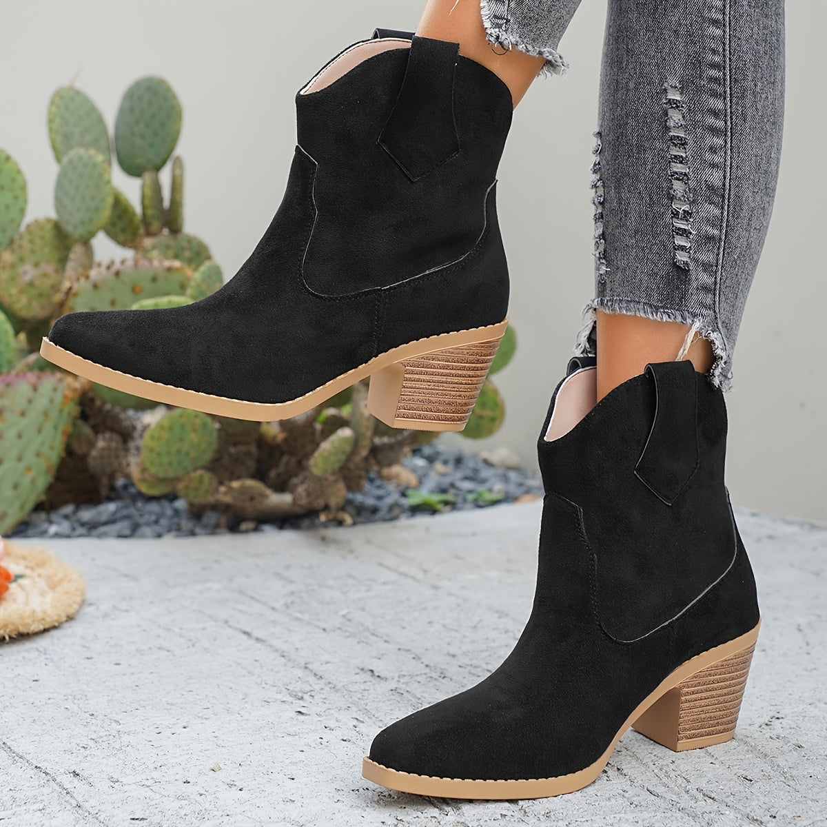 Alina | Moderne und bequeme Western Chelsea Stiefeletten