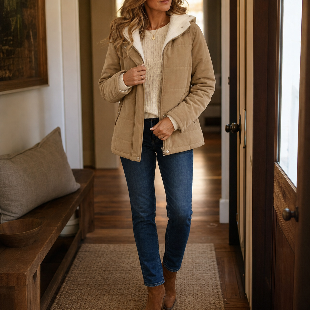 Coldbourne | Dikke Gevoerde Hoodie Puffer Jacket
