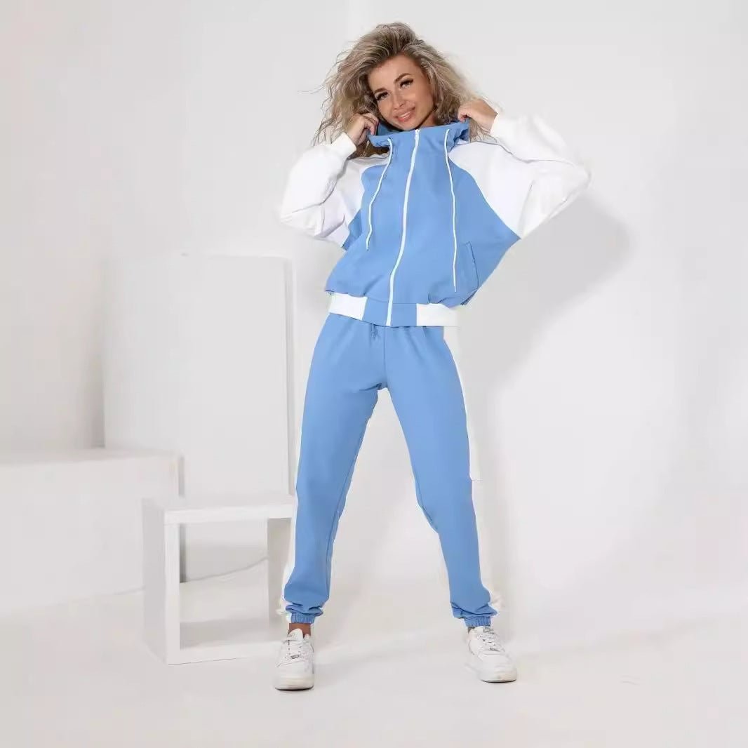 Drune | Kapuzen-Trainingsanzug Damen – Sportlicher Baumwollmix