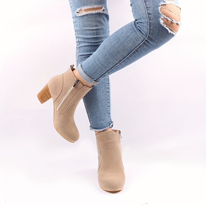 Valentina | Elegante Stiefeletten mit Blockabsatz