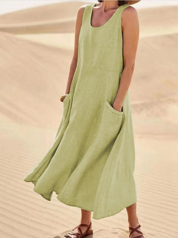 Angelika | Elegantes und luftiges Sommer Maxikleid