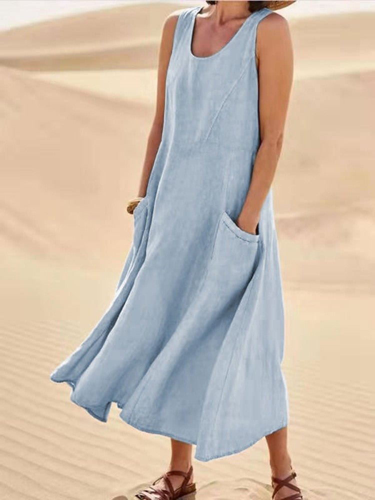 Angelika | Elegantes und luftiges Sommer Maxikleid