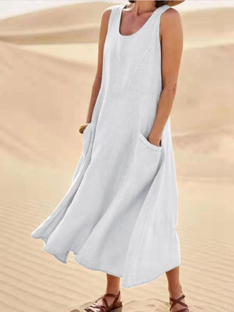 Angelika | Elegantes und luftiges Sommer Maxikleid