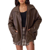 Caroline | Lässige und Moderne Oversize Damen Lederjacke
