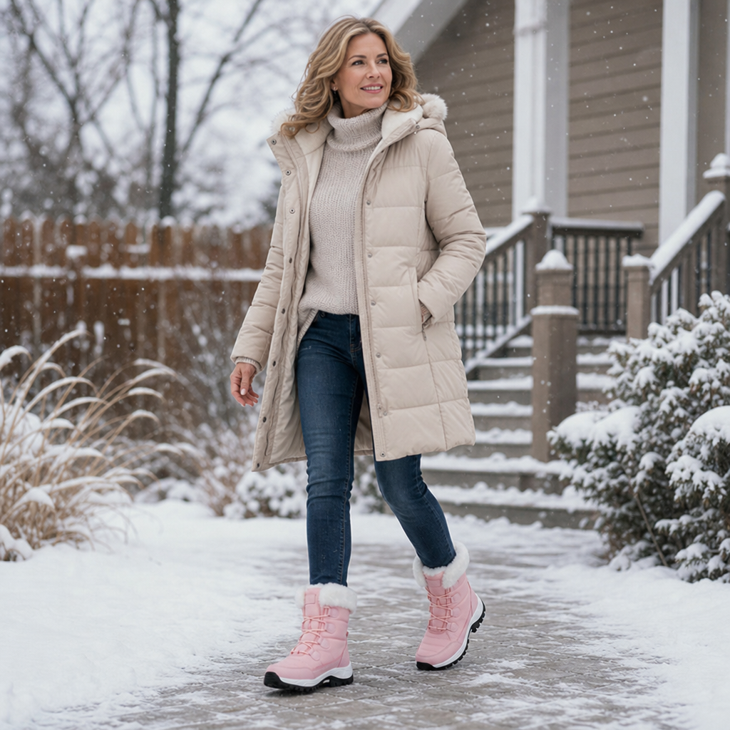 Cozywalk | Fleece-Lined Snow Boots – Warm and Non-Slip for Women