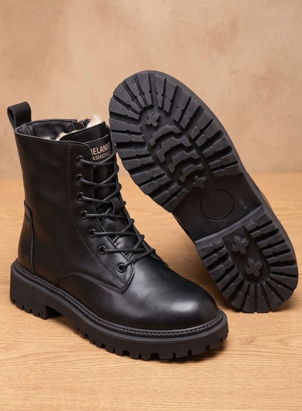 Elfriede | Ankle Boots – Gefütterte Schnür-Stiefeletten für Damen
