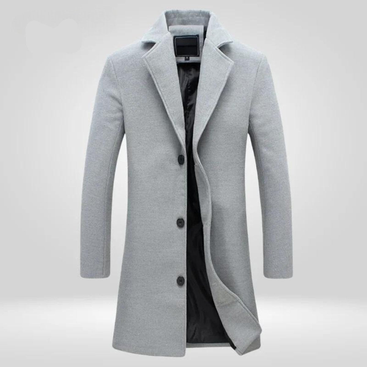 Florian | Wool Coat – Classic Long Winter Style for Men