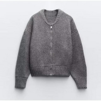 Elodie | Elegante Und Bequeme Strickjacke Mit Reißverschluss