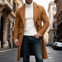 Matteo | Zeitlos und bequem Herren Langer Trenchcoat