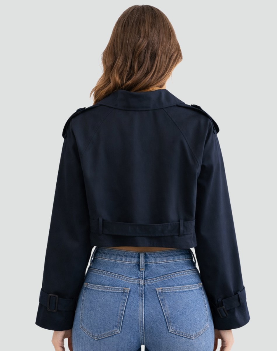 Vanessa | Kurzer und taillierter Damen Trenchcoat