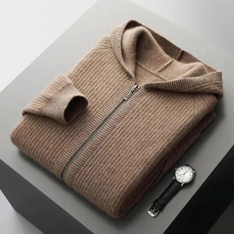 Sorrento | Cashmere Zip Hoodie – Luxuriöse Leichtigkeit für Herren