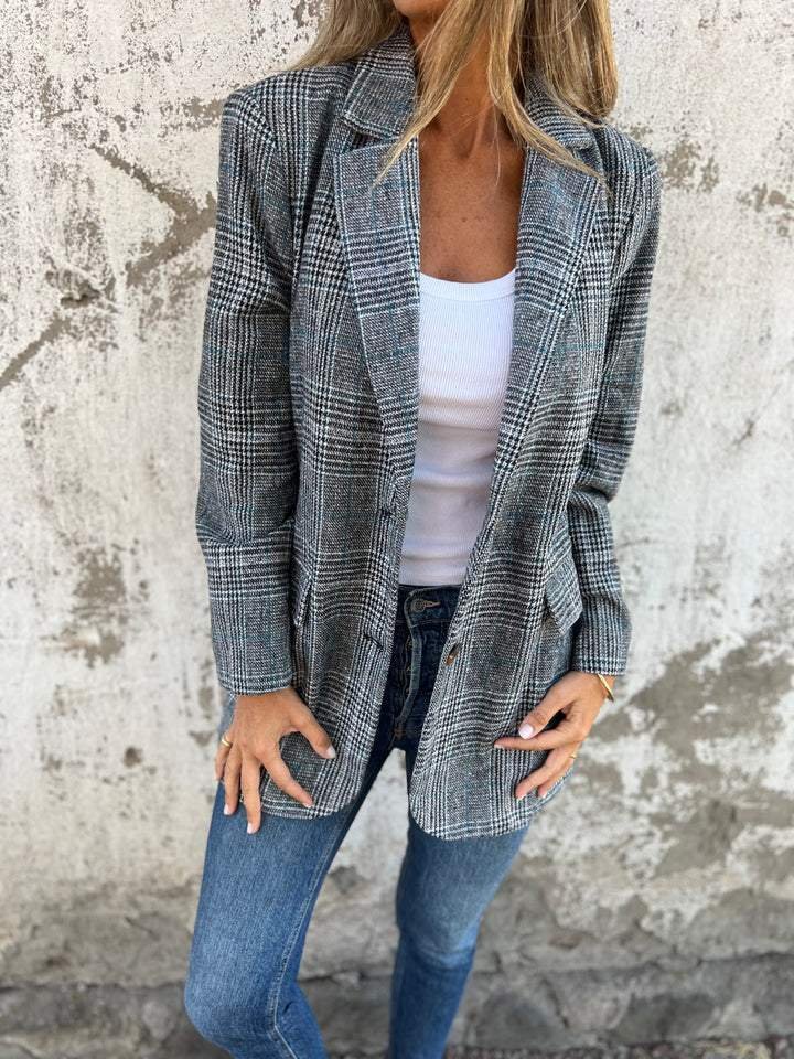 Olivia | Stylischer und lässiger Karomuster Blazer