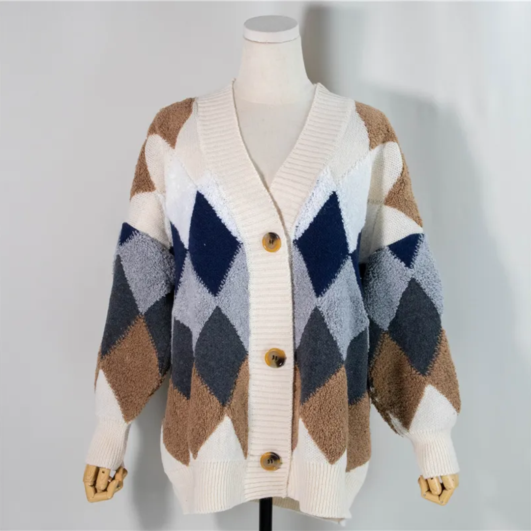 Sophia | Moderne und Oversized Damen Strick Strickjacke