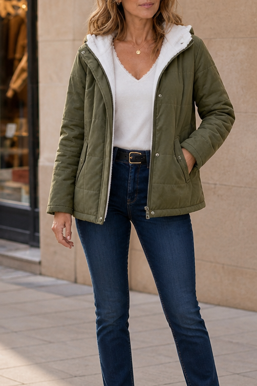 Coldbourne | Dikke Gevoerde Hoodie Puffer Jacket