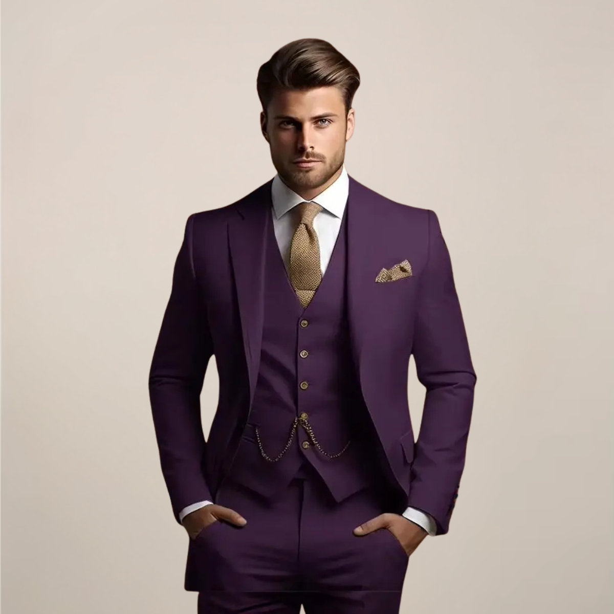 Georg | Spring Formal Three-Piece Suit for Men