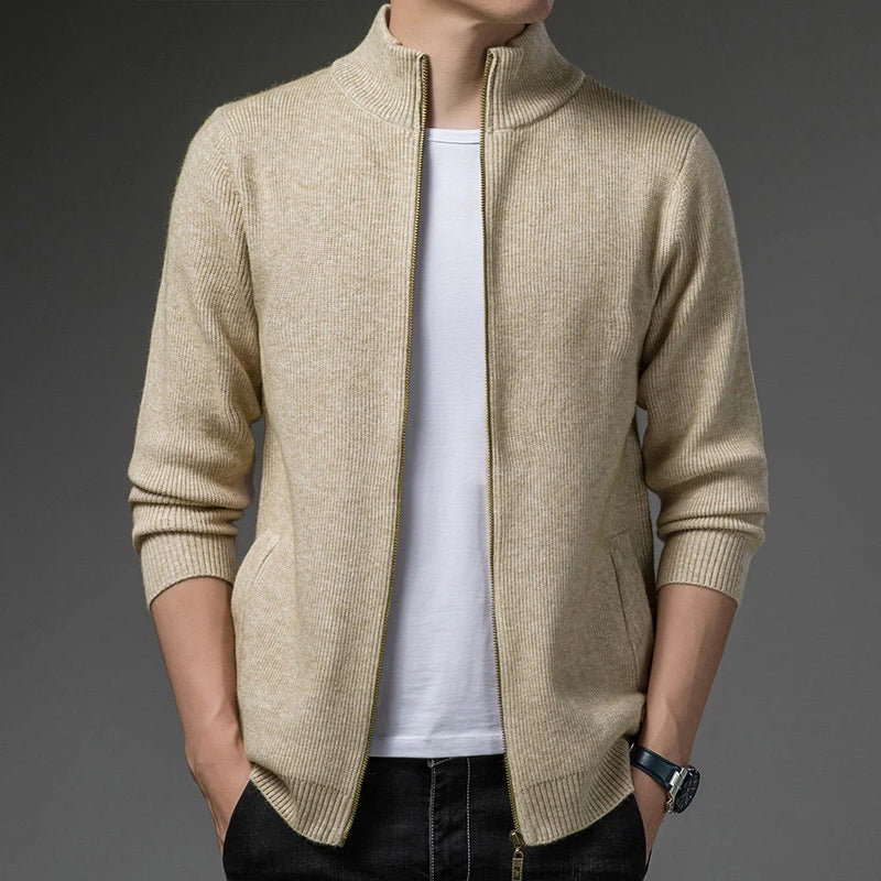 Max | Elegante und bequeme Herren Stricken Strickjacke