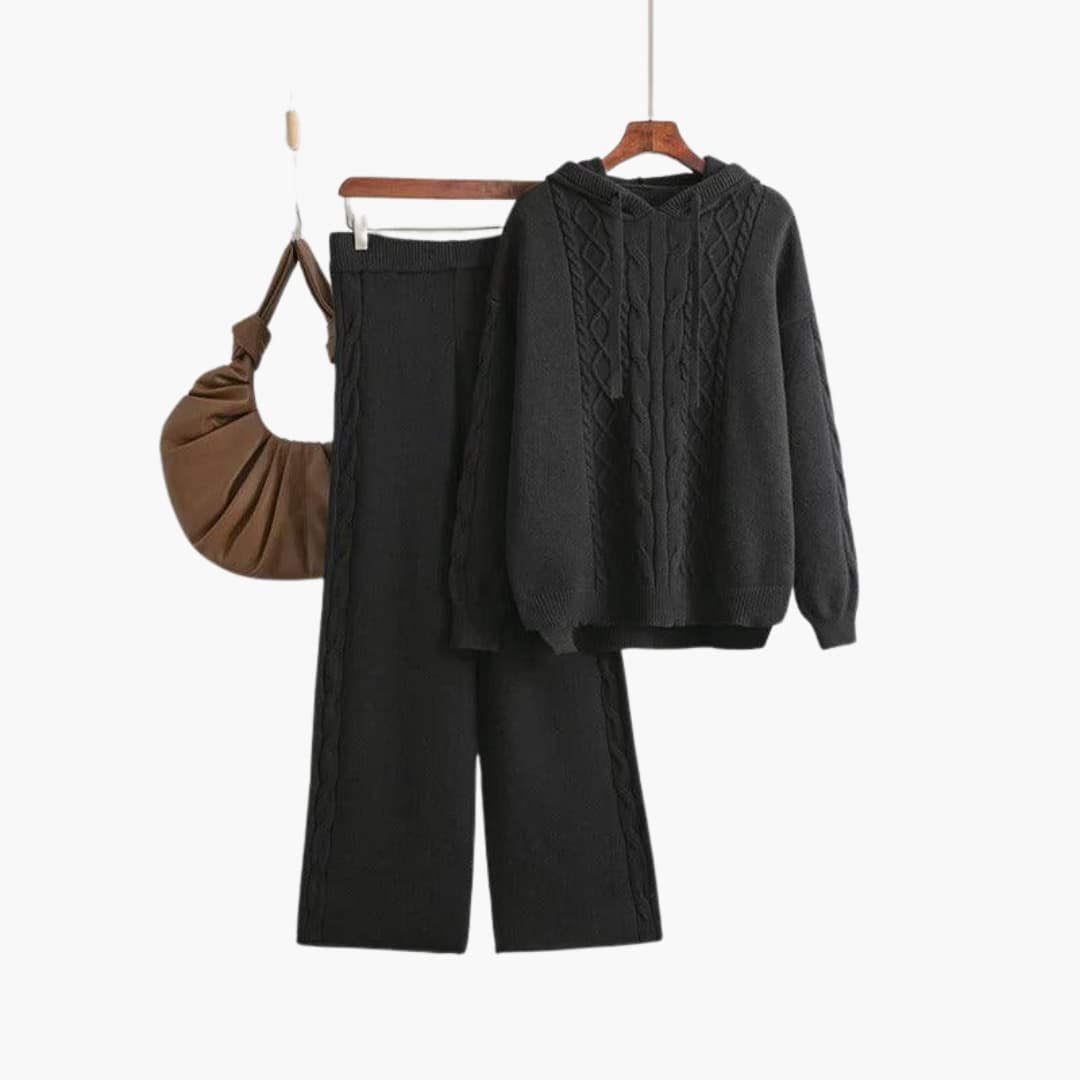 Lunara | Lounge Set – Cozy Oversized Hoodie and Wide-Leg Trousers for Women