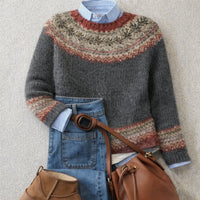 Sophie | Nordischer Damen Strickpullover mit lockerem Schnitt