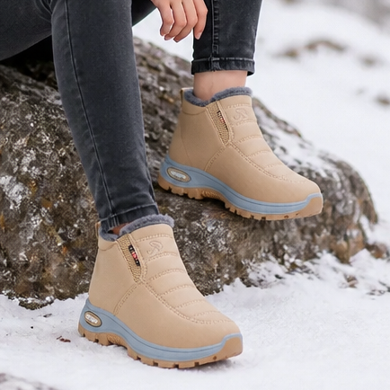 Frostella | Fur-Lined Ankle Boots – Cozy Winter Style for Women