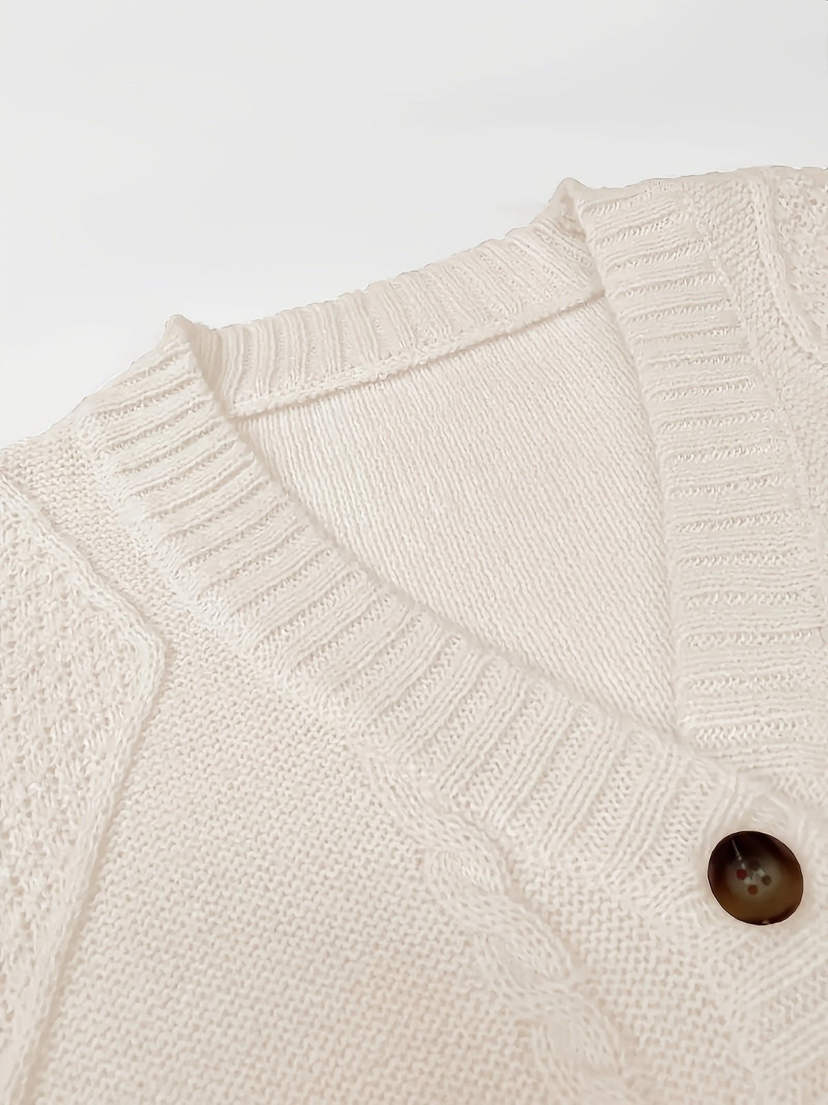 Lucinda | Cable-Knit Cardigan – Cozy Button Front Design