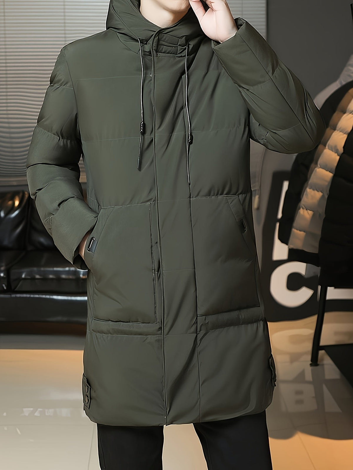 Donovan | Hooded Longline Puffer Coat – Eleganter Winterstil für Männer