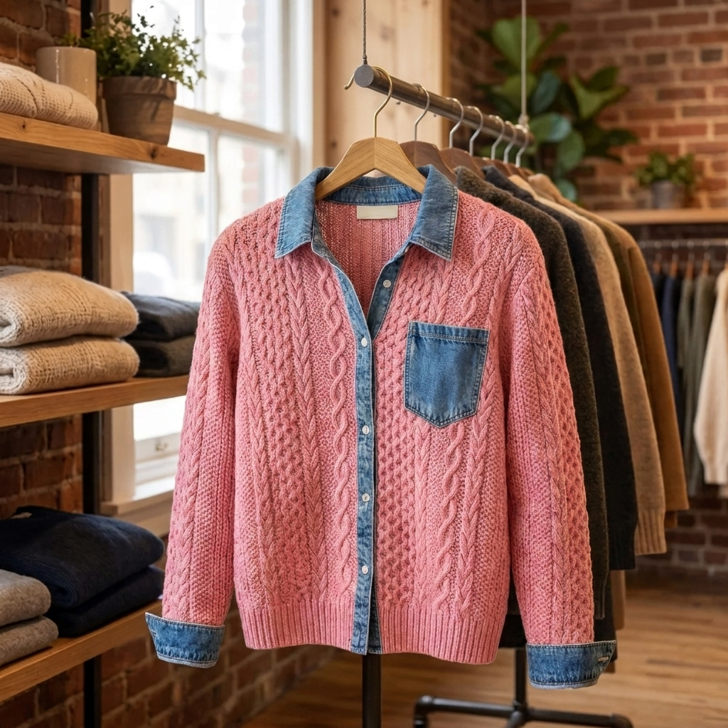 Sorrell | Patchwork Cardigan – Modern Stil für Frauen