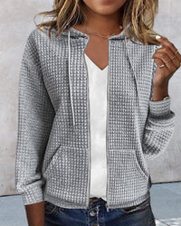 Hannah | Lässige Und Vielseitige Strickjacke Mit Kapuze