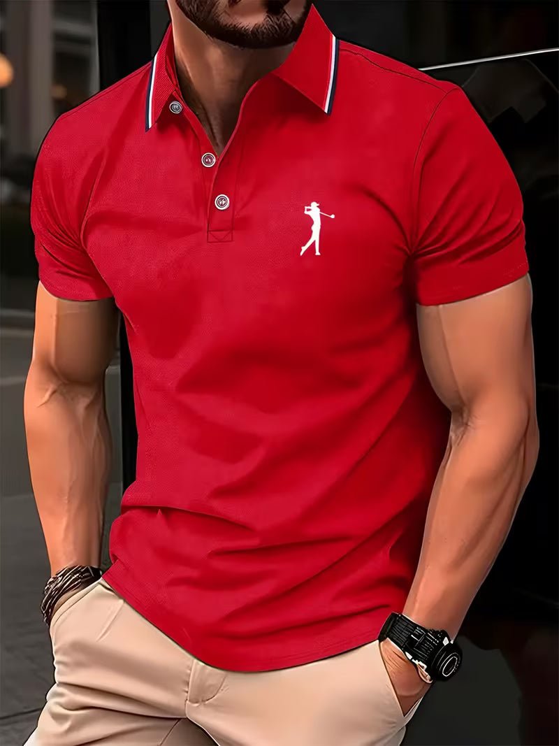 Arnold | Golf Polo-Shirt – Kurzarm mit Print für Männer